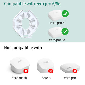 HomeMount eero Pro 6e vent design keeps devices cool for long sessions.