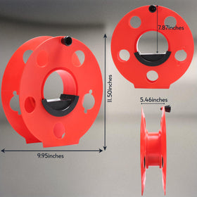 Homeon Wheels heavy-duty plastic reel for rugged outdoor cord storage