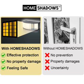 homeshadows next to a book to show scale and portable, unobtrusive design