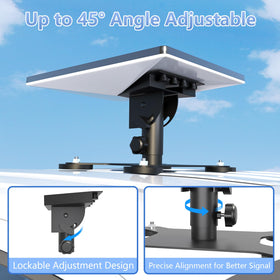 HOMESOLTRY close-up of adjustable hinge showing secure angle lock benefit