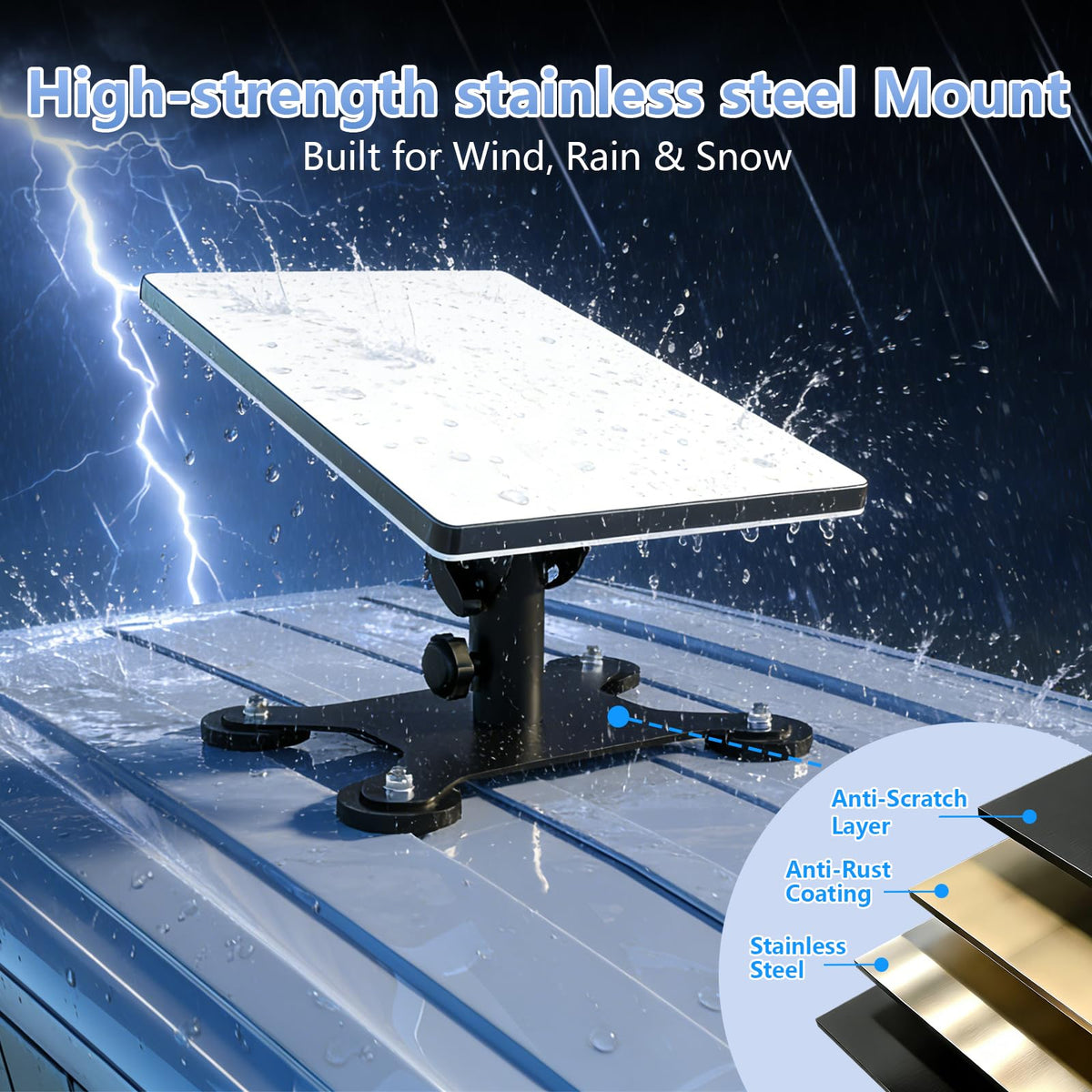 HOMESOLTRY stainless steel finish detail highlighting corrosion resistance