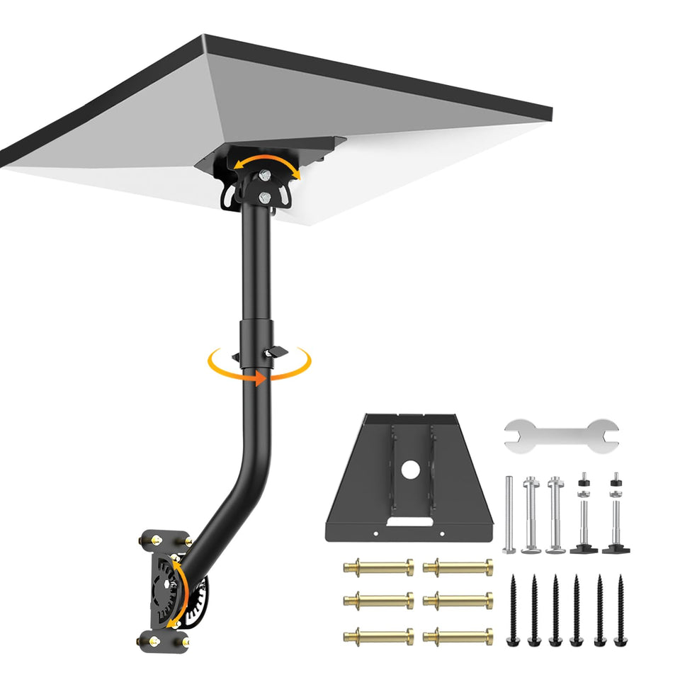 HOMESOLTRY front view of complete mount kit showing sturdy construction and compatibility