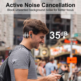 HomeSpot ANC microphone close-up highlighting noise reduction tech for clearer audio