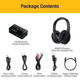 HomeSpot headphones size comparison beside book demonstrating compact scale and portability