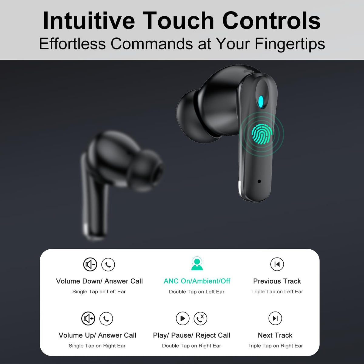HomeSpot earbud in ear during commute showing comfortable fit and focused listening