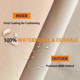 HOMEYA 600D Oxford cloth texture showing durable weather resistance