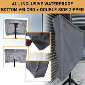 HOMEYA bottom Velcro seal and double zipper delivering waterproof protection