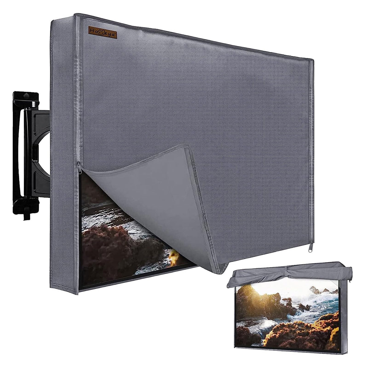 HOMEYA front view of cover showing full protection and quick access
