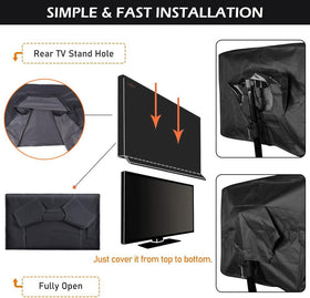 HOMEYA cover features bottom Velcro seal for full waterproof coverage when mounted