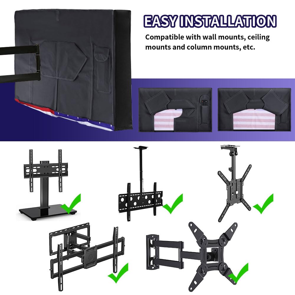 HOMEYA back pocket storing remote control and protecting accessories