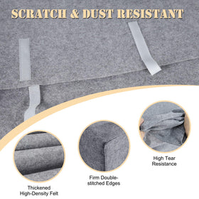 HOMEYA installed on flat-screen TV demonstrating full-edge protection benefit