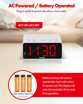Homicial clock on bedside table in bedroom scene showing restful ambiance benefit