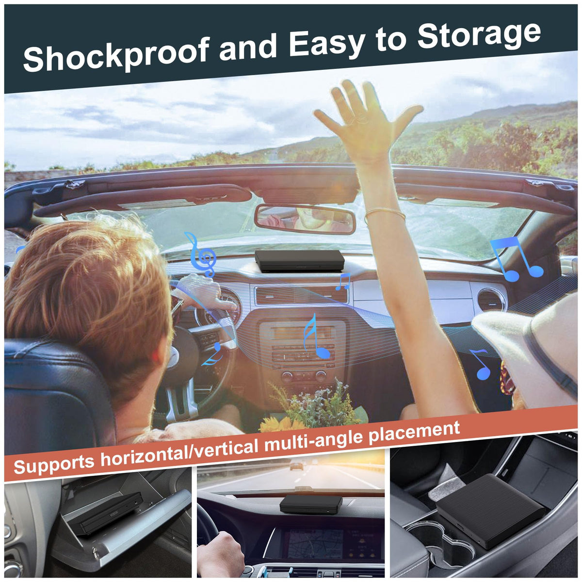 Homlab C100 hidden cable storage compartment open for tidy cable management