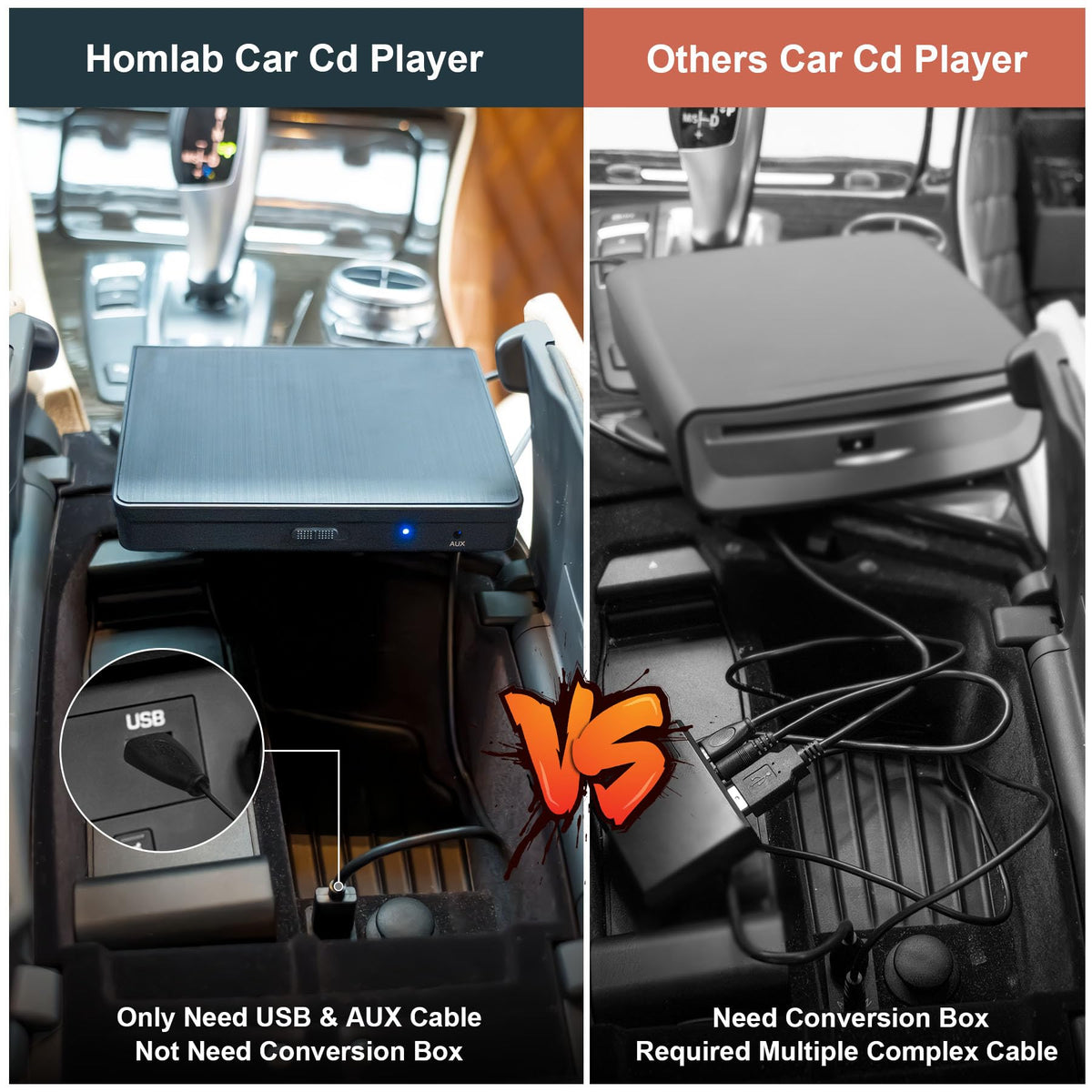Homlab C100 held in hand to show compact size and portable convenience