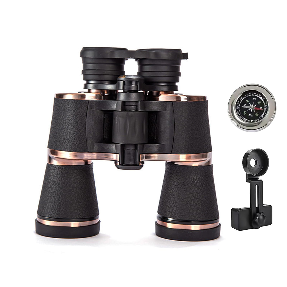 Homlume 20x50 binoculars showing compact travel design.