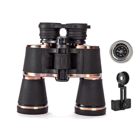 Homlume 20x50 binoculars showing compact travel design.