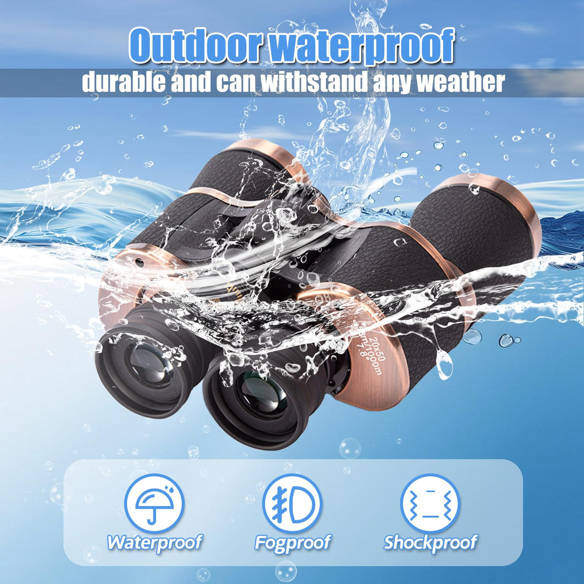 Homlume binoculars featuring phone clip for quick photo sharing.