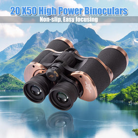 Homlume waterproof binoculars highlighting rugged, durable build.