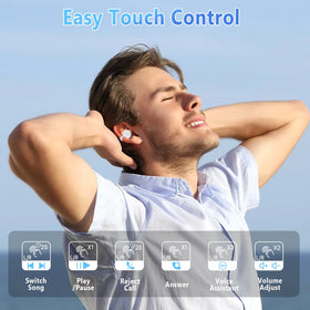 HOMSCAM earbuds on a commuter desk showing convenient everyday use benefits