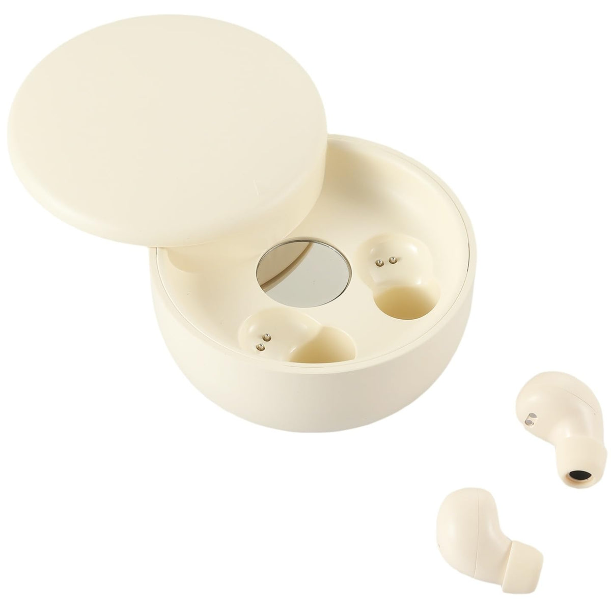 Honcas earbuds worn in ear during commute demonstrating discreet invisible fit