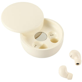 Honcas earbuds worn in ear during commute demonstrating discreet invisible fit