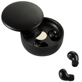 Honcas earbuds worn in-ear during activity showing stable fit and sweat-resistant benefit