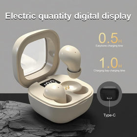 Honcas Mini Earbuds pocket-sized charging case ready to travel.