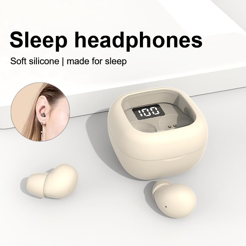 Honcas Mini Earbuds designed for sleep-friendly ergonomics for side sleepers.