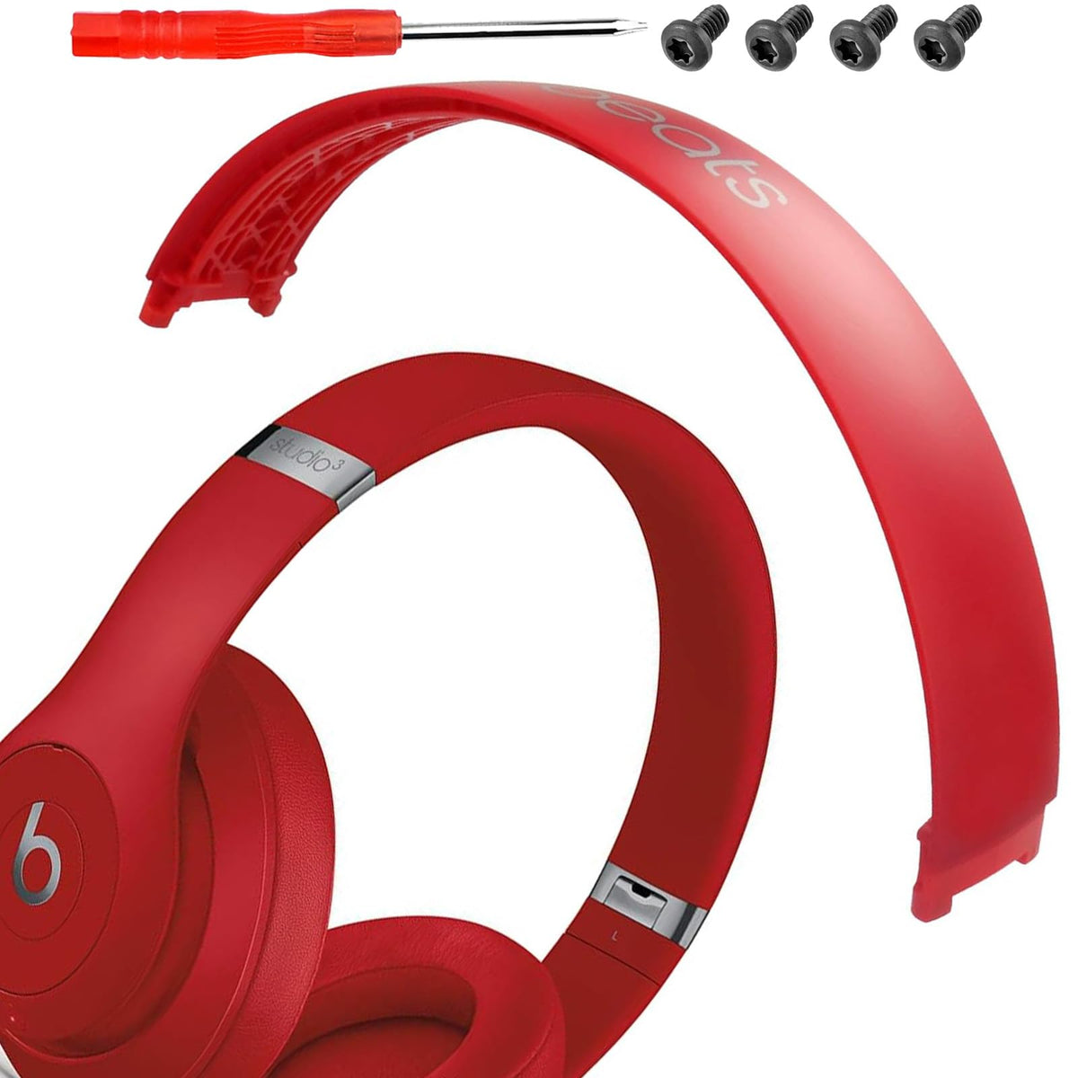 HONCUANWS Studio 3 headband replacement close-up highlights durable polyurethane material.
