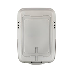 Honeywell C7089R3013/U outdoor sensor mounted on wall for accurate readings.
