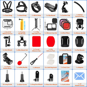 HONGDAK carrying case packed with accessories for organized travel convenience