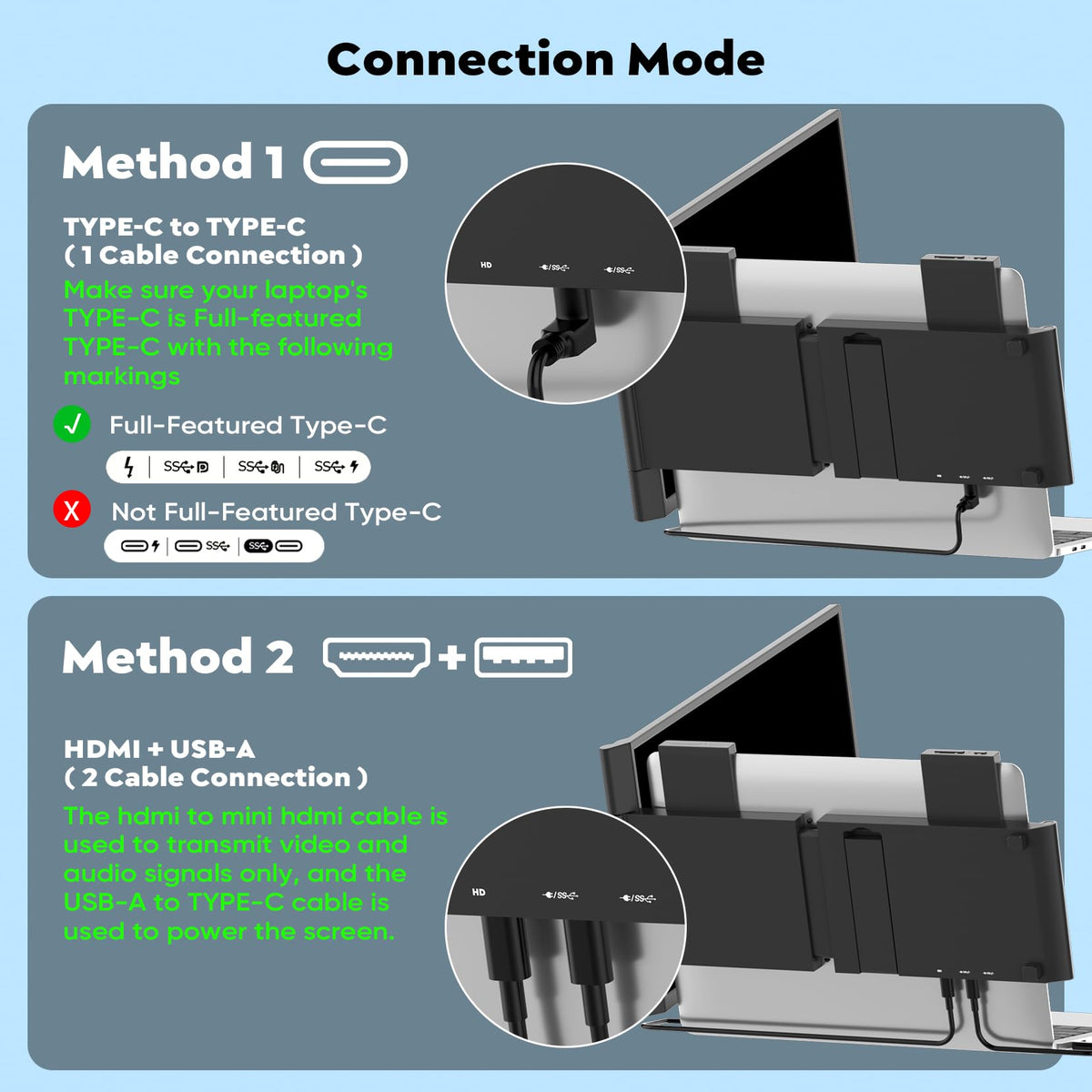 HONGO compact portable second screen ideal for travel and remote work