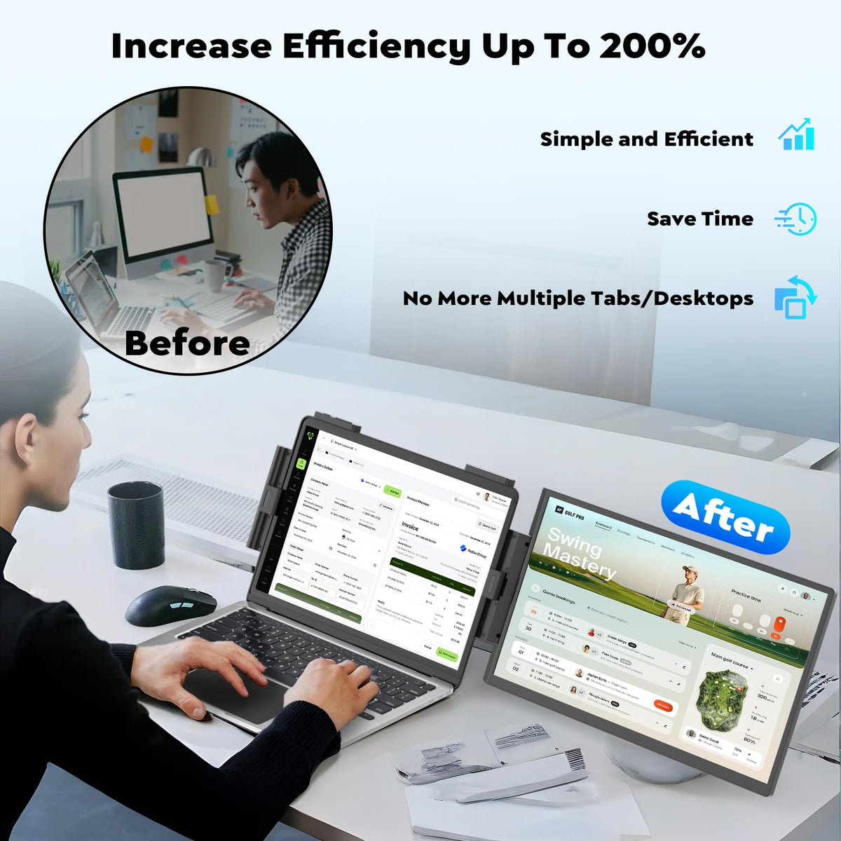 HONGO included cables ensure quick plug-and-play installation