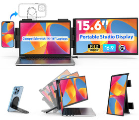 HONGO Portable Studio Display with crisp 15.6-inch visuals for multitasking on the go.