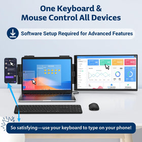 HONGO clip-on design attaches firmly to 14–16-inch laptops for flexible setups.