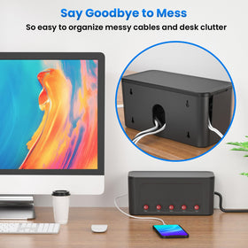 HoniHom close-up of USB ports and AC outlets for fast charging