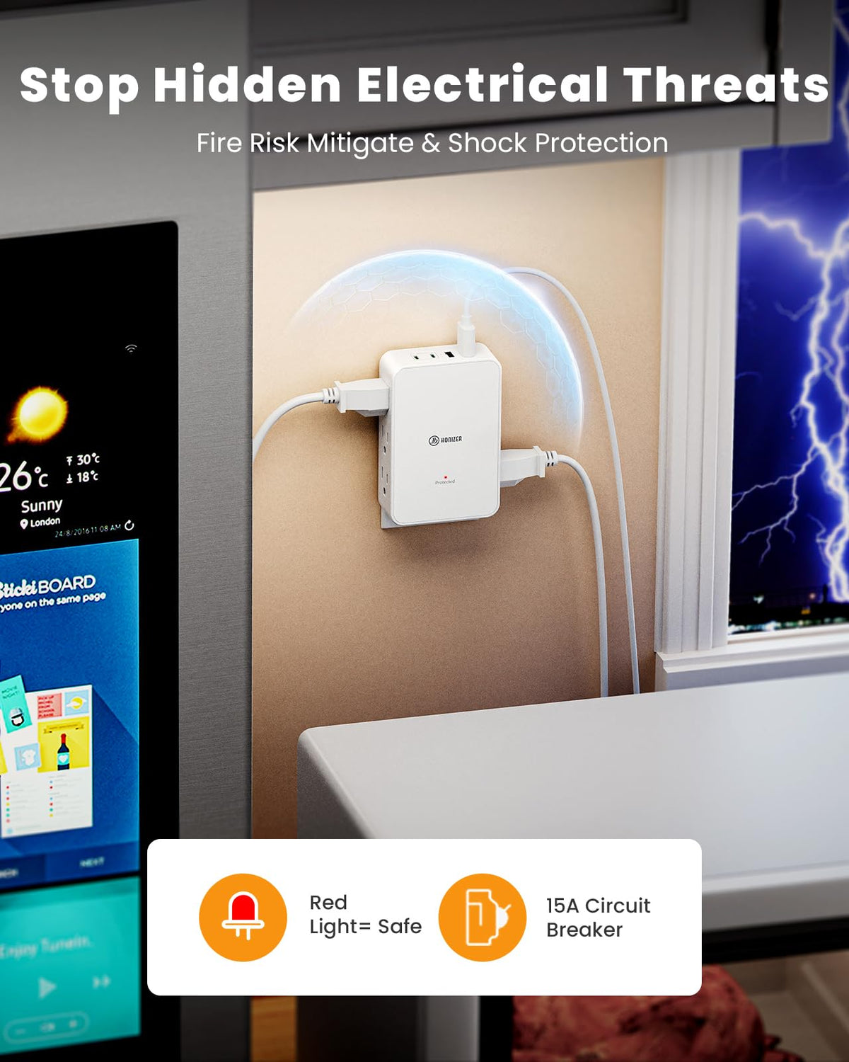 HONIZER 10-in-1 power station powers multiple devices at once.