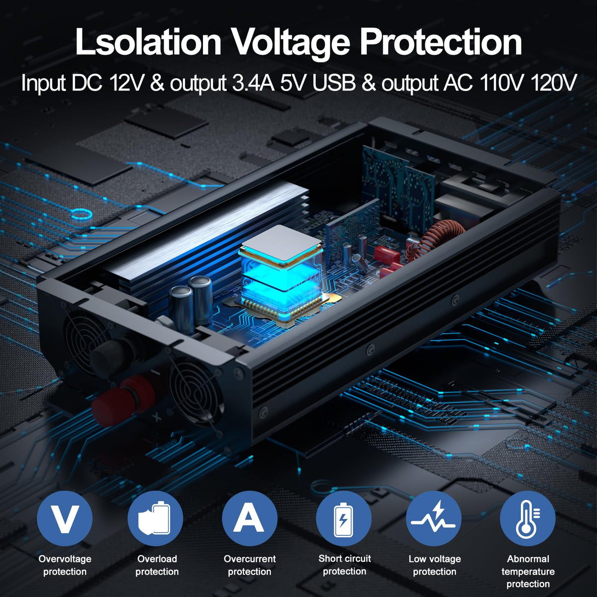 HONOURLIGHT dual AC outlets power multiple devices safely