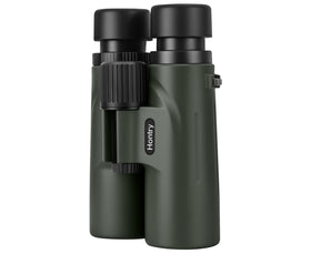 Hontry 8x42 binoculars front view for easy handling and quick target spotting.