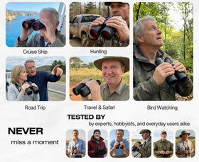 Hontry binoculars support all-day viewing with reduced eye fatigue