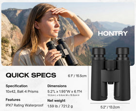 Hontry waterproof rubber body protects performance in rain and spray