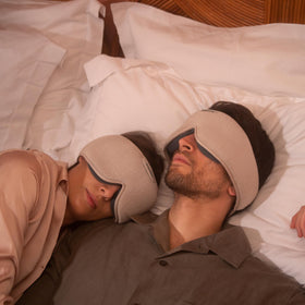 HoomBand Ultimate travel use showing compact design for hotel or plane