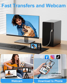 Hoorola 5K camera USB webcam mode for easy streaming.