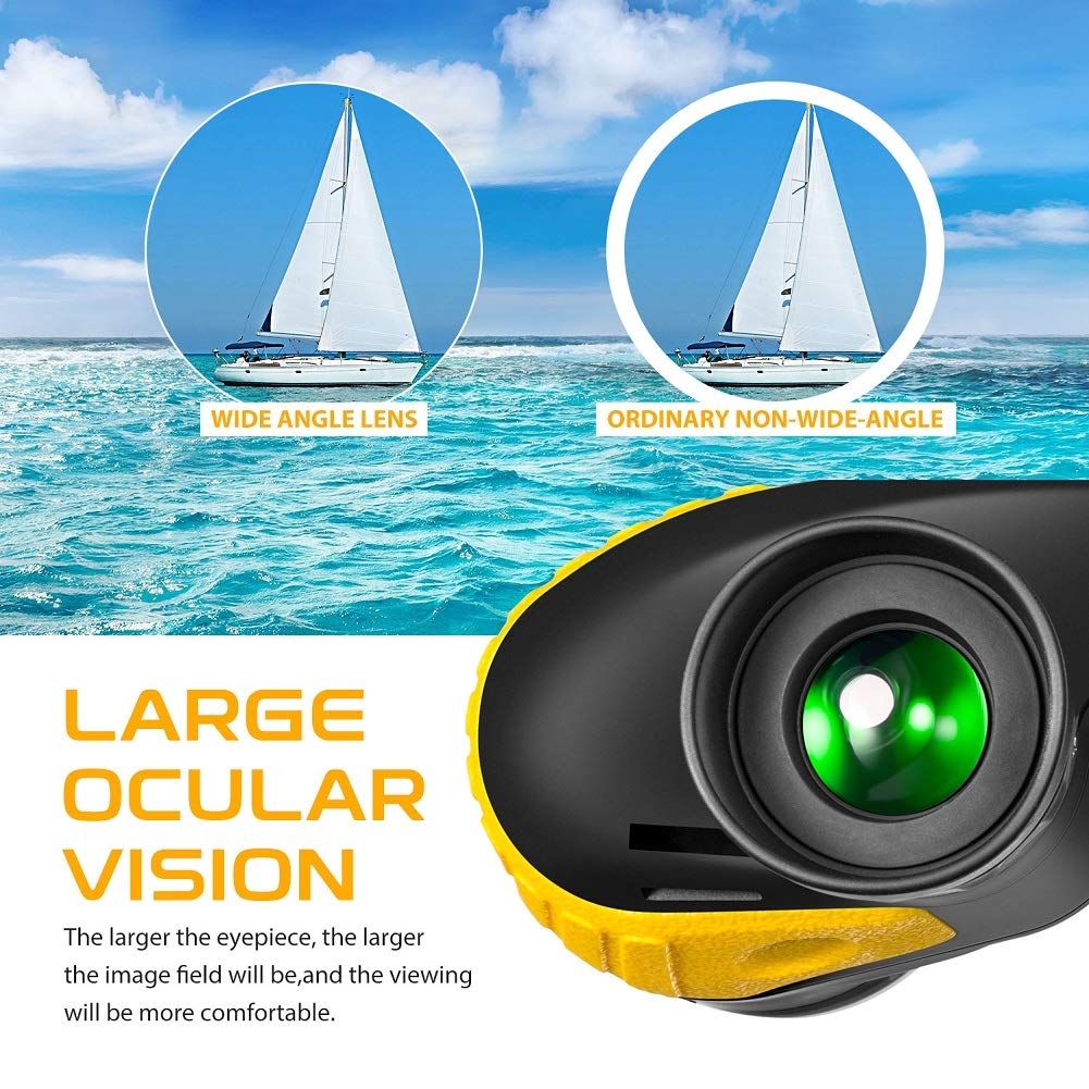 HOOWAY 7x50 marine binoculars capture a wide field with bright details on the sea