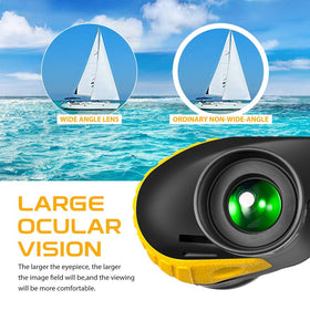 HOOWAY 7x50 marine binoculars capture a wide field with bright details on the sea