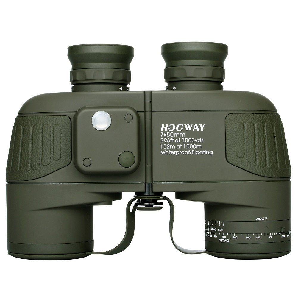 HOOWAY 7x50 waterproof floating binoculars with buoyant body for easy recovery and distant viewing