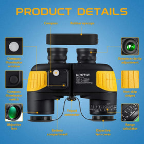 HOOWAY binoculars tripod adapter compatibility enables stable long-distance viewing