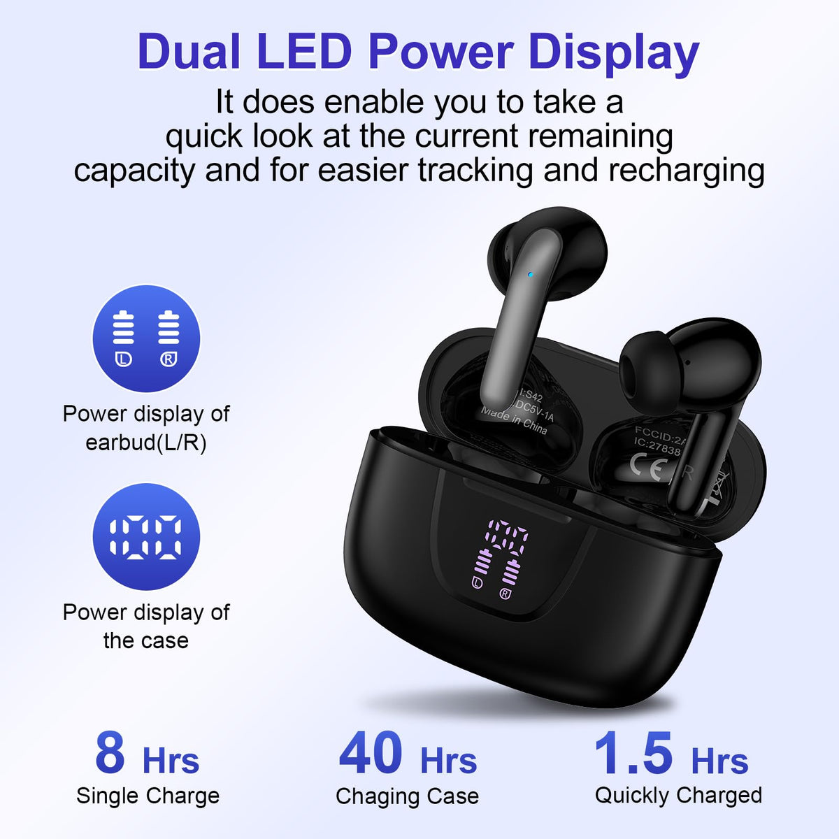 HopePow ENC noise cancel mic ensures clearer calls in busy environments