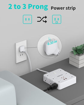 HOPOW 12 AC outlets and USB ports enabling versatile charging for multiple devices.