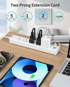 HOPOW six-foot cord extends reach to distant outlets